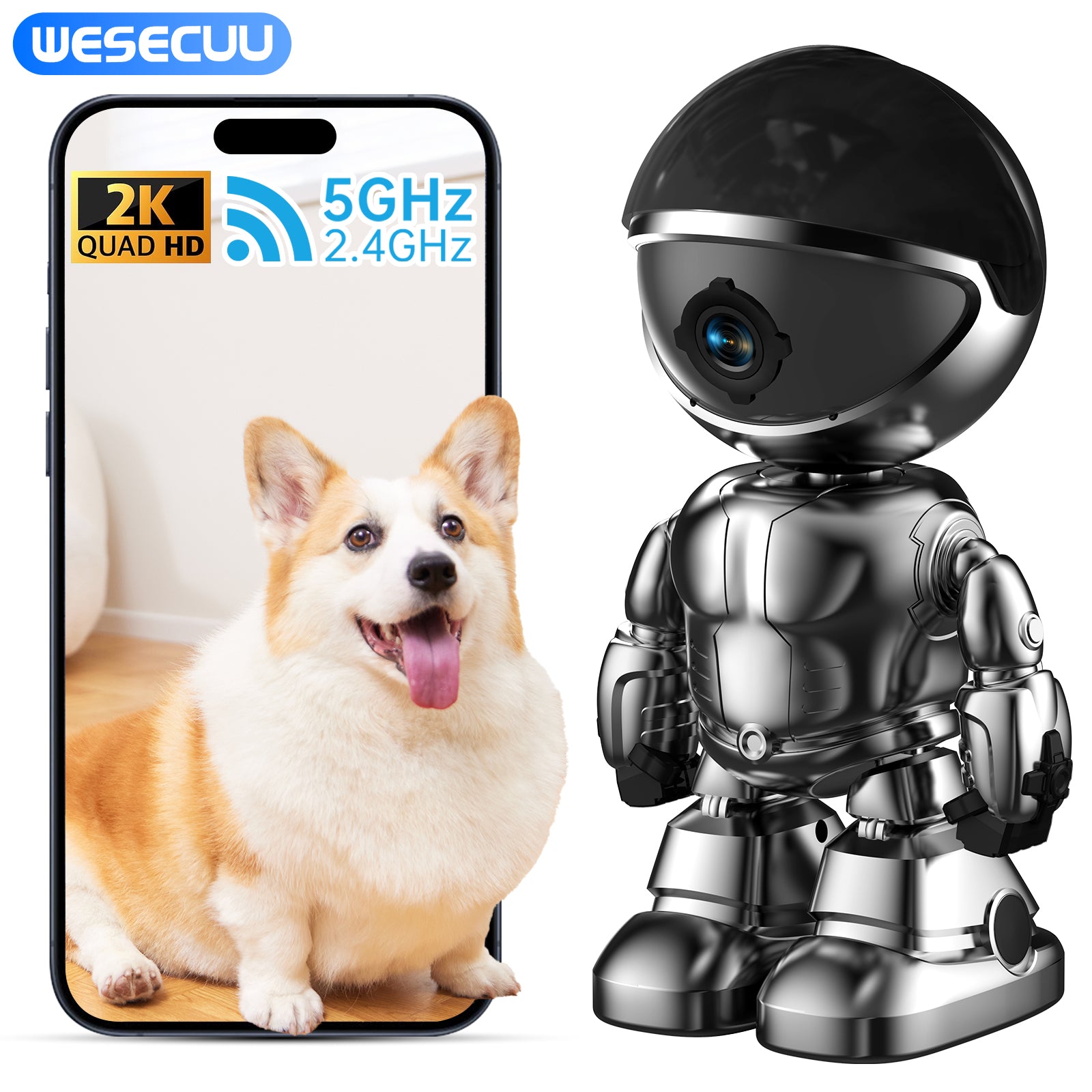 Smart Robot Camera 3MP IP Camera WIFI Robert Network CCTV HD Baby Monitor Remote Control Home Security Camera - 5 - CJ