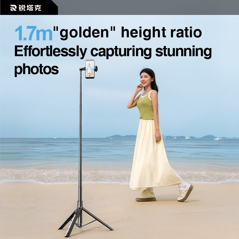 67 Inch Selfie Stick Tripod With Remote, Auto Open Phone Tripod Stand, 360 Rotatable Extendable For All Cell Phones Magnetic Option, For Travel, Live Stream, Video Recording - 5 - CJ