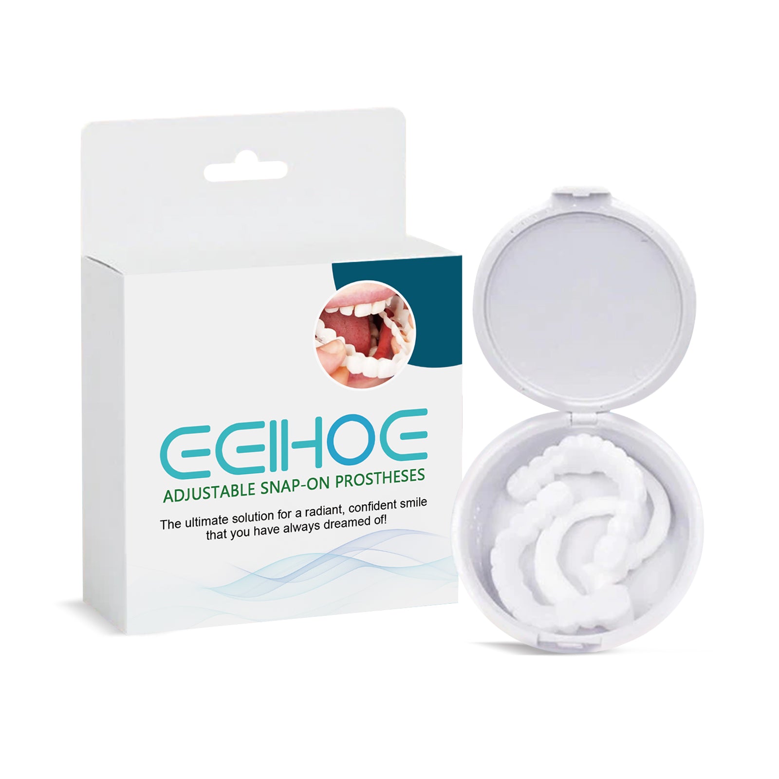 EELHOE Adjustable Snap On Dentures For Teeth Modification, Gap Filling, Braces, Orthodontics, And Dentures Kit - 5 - CJ