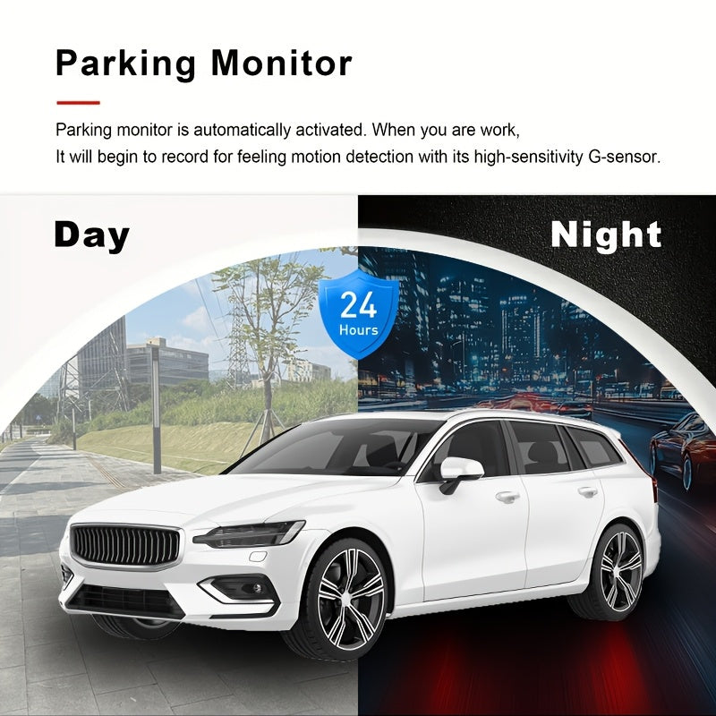 Driving Recorder HD 1080P Three - lens Parking Monitoring With Reversing Image - 5 - CJ