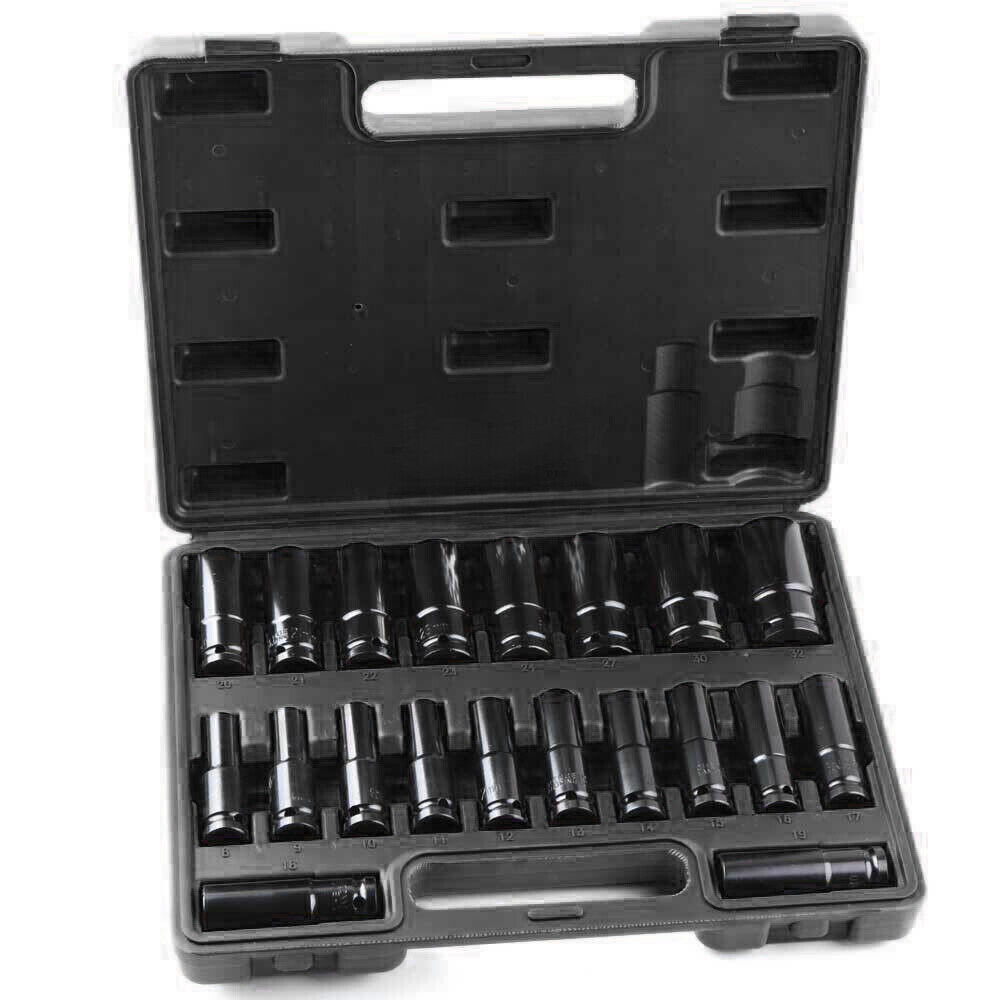 20PCS Deep Impact Socket Set 1 2 Inch Drive Metric 8 - 32mm Lifetime Warranty UK - 5 - CJ