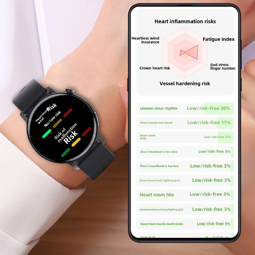 Smart Watch Non - Invasive Blood Glucose Body Temperature Blood Pressure Blood Oxygen Automatic Measurement ECG Ppg Blood Lipid Health Manager - 5 - CJ