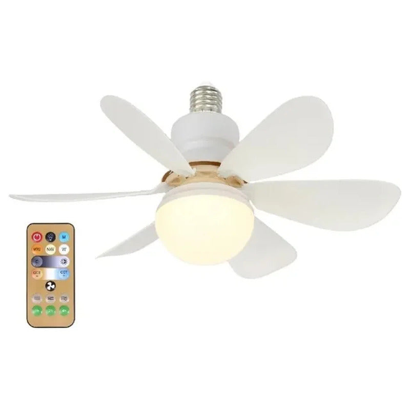 Modern Led Ceiling Fan With Light Dimmable E27 Bedroom Living Room Fan Lamp 30W - 5 - CJ