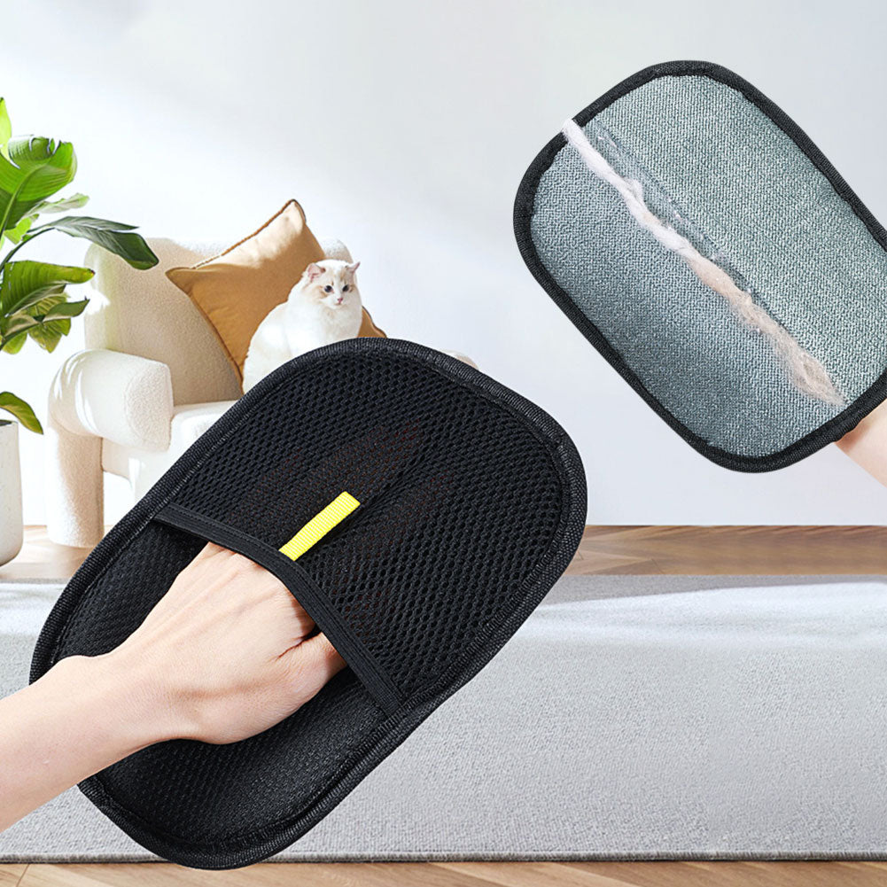 Pet Hair Remover Mitt Pet Hair Remover Gloves Deshedding Brush Glove For Dog Cat Rabbit With Long Short Curly Hair - 0 - CJ