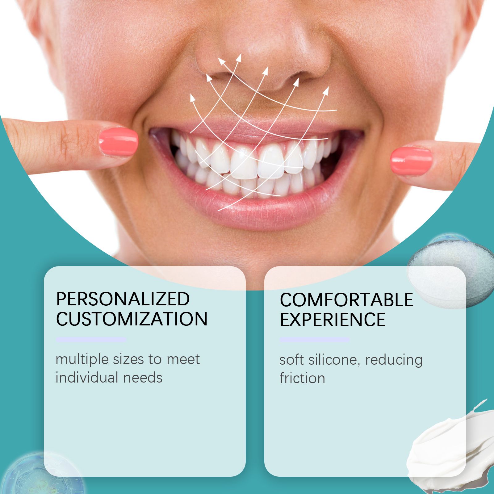 EELHOE Adjustable Snap On Dentures Temporary Gap Filling Orthodontic Dentures Kit - 5 - CJ