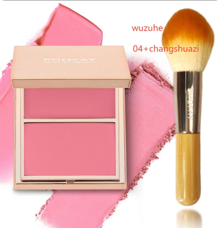 PHOFAY Double - Take Cream & Powder Blush Duo - 4 - CJ - 1PCS - Set4 - CJCZ204749110JQ