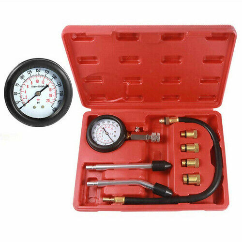 Petrol Engine Cylinder Pressure Tester For Car Compression Test Gauge Kit Set UK - 5 - CJ