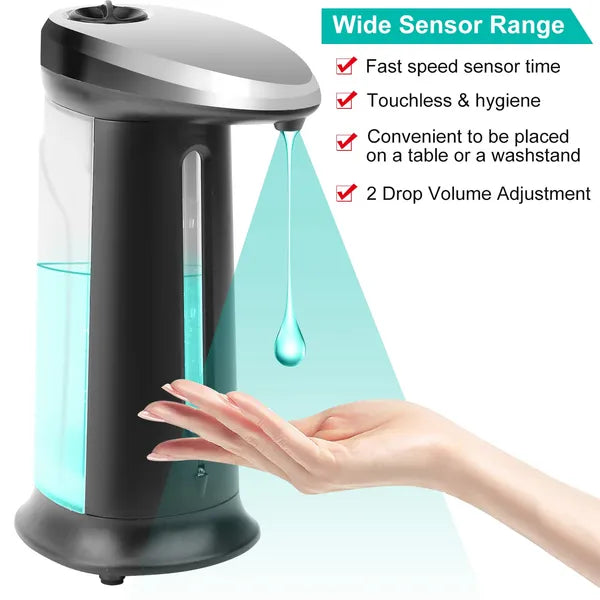 Automatic Soap Dispenser 16.9OZ Anti - slip Sensor Refillable Hand Gel Desktop Dispenser 2 Drop Volume Adjustment - 5 - CJ
