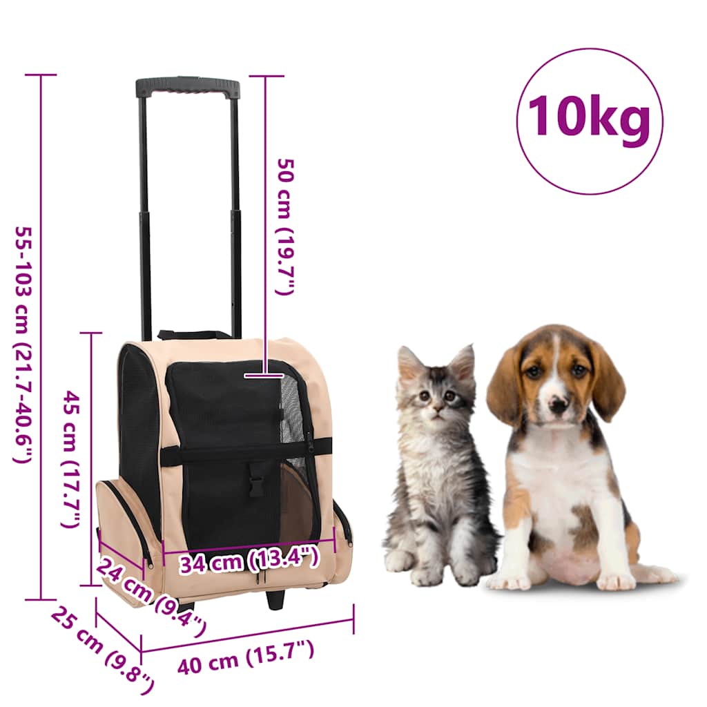 3 - in - 1 Foldable Pet Trolley - 5 - CJ