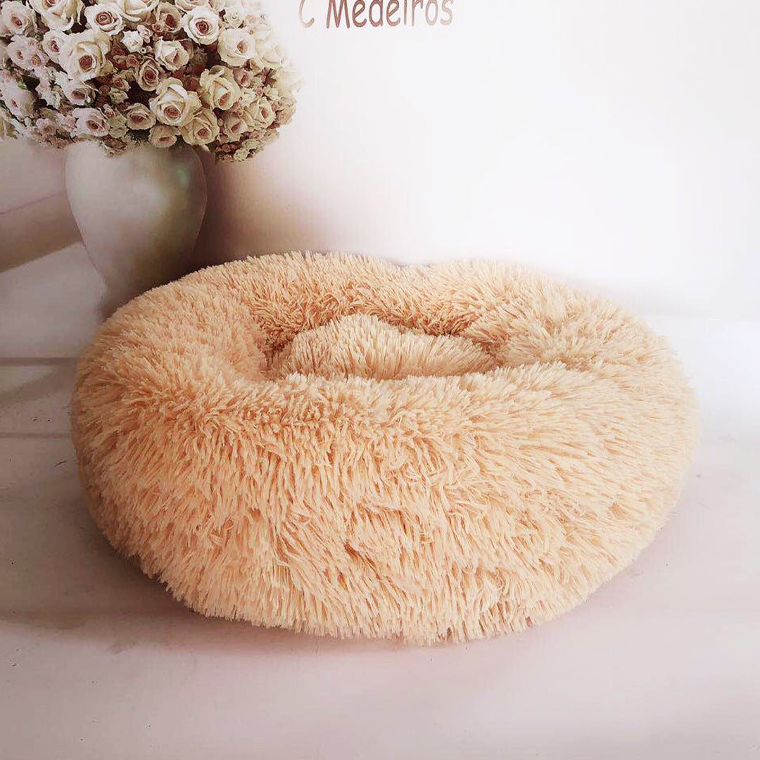 Plush pet nest - 0 - CJ - Apricot - 80cm - CJJJCWGY03748 - Apricot - 80cm