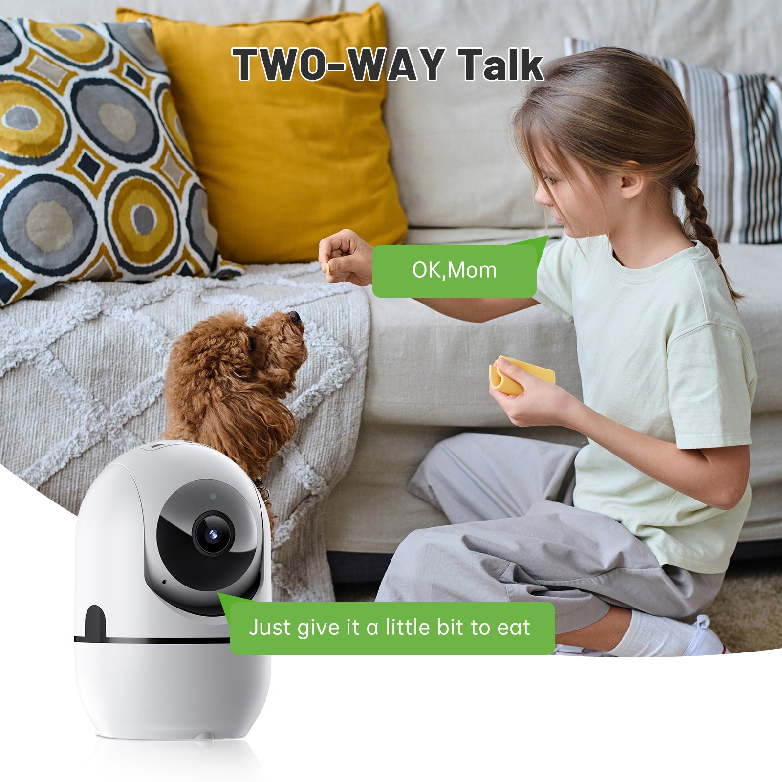 2 - way Video Call Network Camera PTZ WIFI Security Cam AI Smart Camera For Home Night Vision Wireless Indoor Camera - 5 - CJ