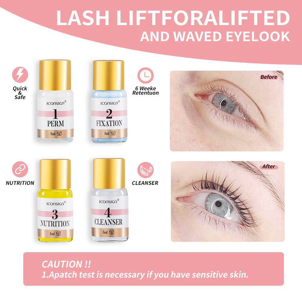 ICONSIGN Lash Lift EyeLash Eyebrow Dye Tint Kit Lashes Perm Set Brow Lamination Makeup Tools - 5.0 - CJ