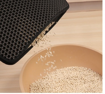 Pet Cat Litter Mat Pet Supplies EVA Double Cat Litter Mat - 0 - CJ