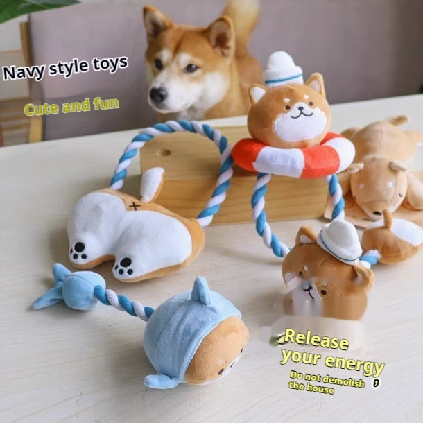 Toy Handle Bends And Hitches Butt Bite - resistant Plush - 0 - CJ