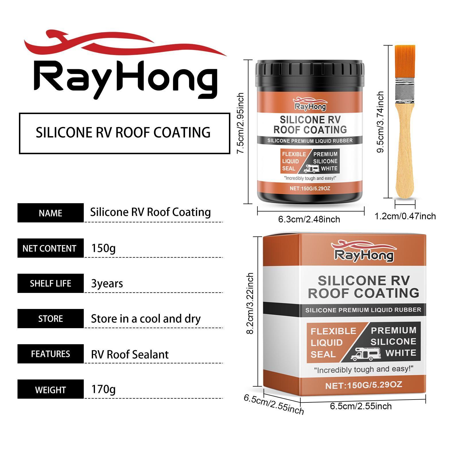 Leihong Silicone RV Roof Paint RV Roof Repair Wood Paint Leak - proof Sealant - 5 - CJ