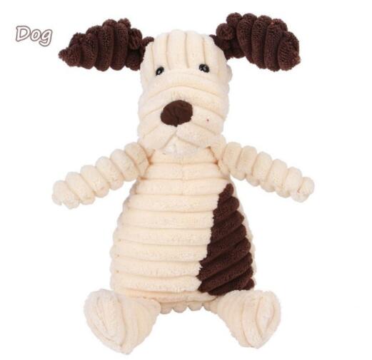 Vocal Animal Plush for Pet Dog Molar Teeth Cleaning Training - 0 - CJ