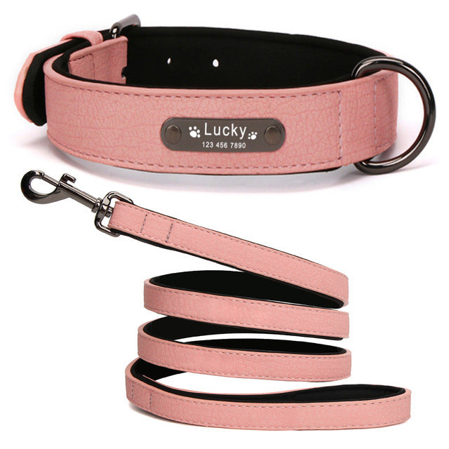 Soft Leather Dog Collar Collar For Large Dogs - 7 - CJ