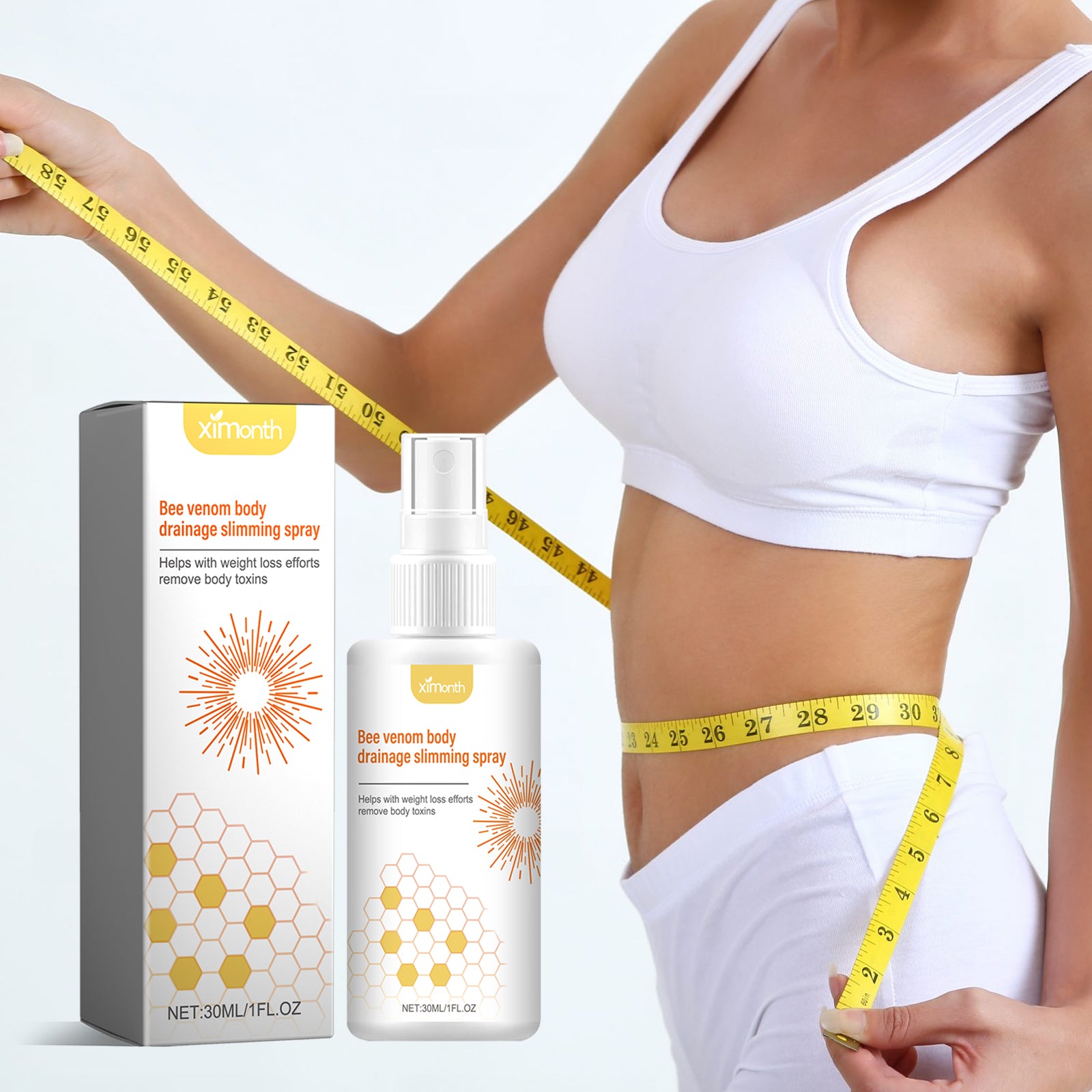 Ximonth Body Sculpting Spray Reduces Swelling, Tightens Abdomen And Tightens Arms And Thighs - 5 - CJ