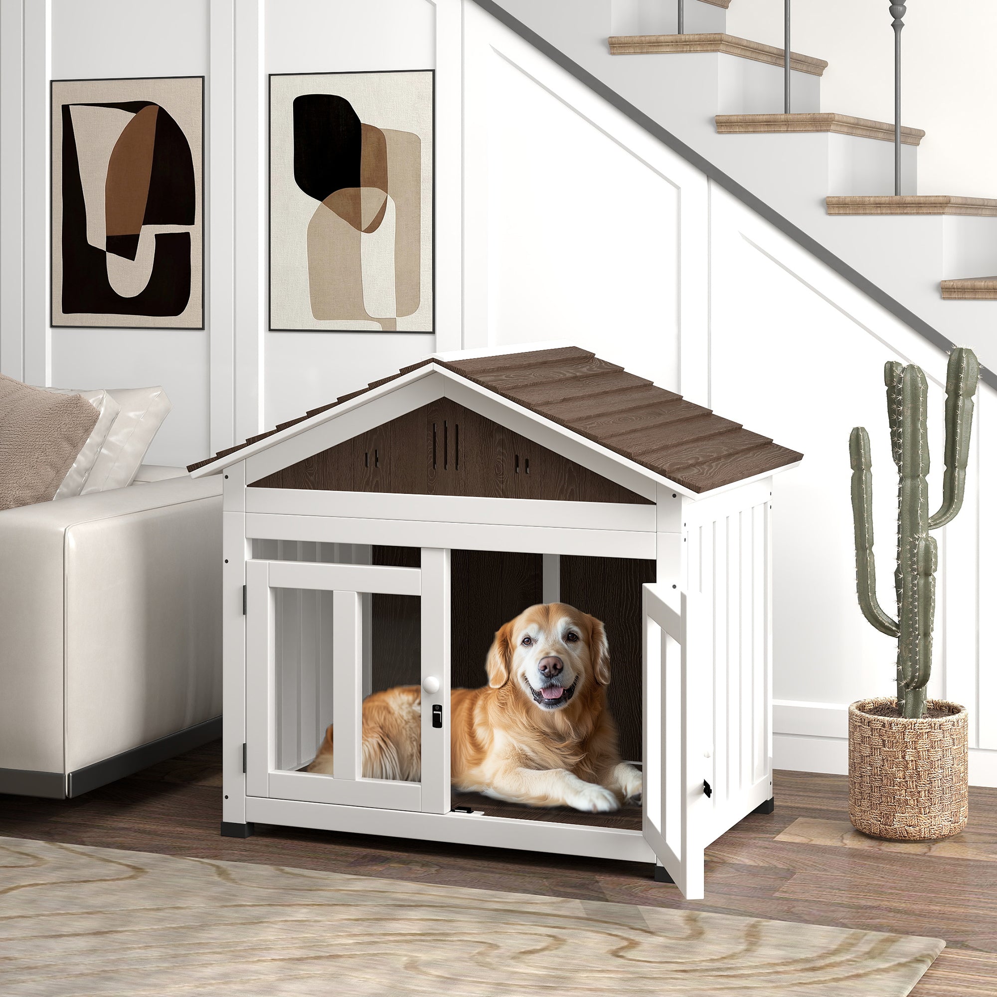 L Dog House Outdoor Indoor for Small - 5 - cjdroshippping