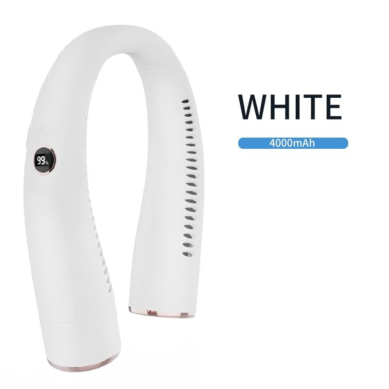 US Version Ergonomic Design Battery - powered Neck Fan, USB Button Control To Enjoy The Cool Summer - 5 - CJ