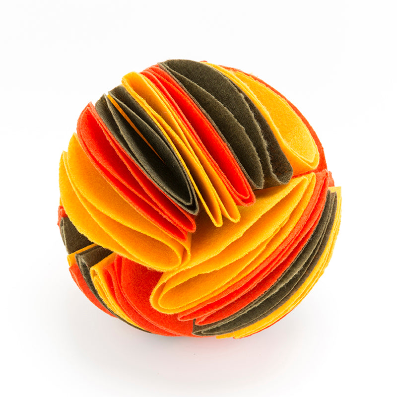Foldable Dog Snuffle Ball Dog Training Toys Increase IQ Pet Cat Training Games Feeding Intelligence Toy - 4 - CJ - S - Yellow orange brown - CJGY1452446 - S - Yellow orange brown