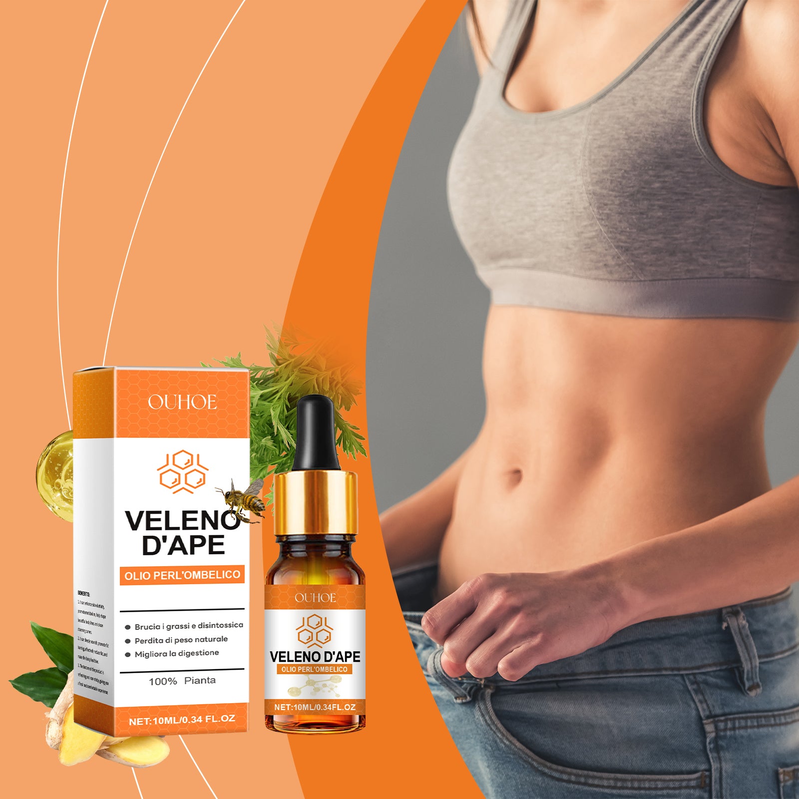 OUHOE Body Care Essential Oil Moisturizes, Firms And Improves Skin Elasticity And Natural Body Shape - 5 - CJ