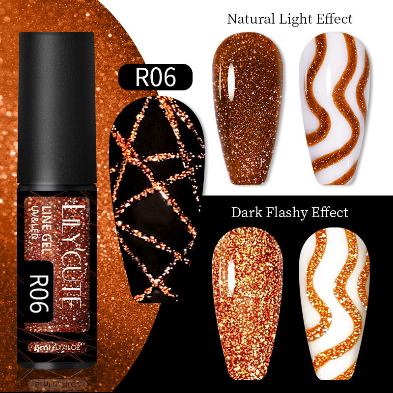 Nail Gel With A Glittery Brushed Finish And Reflective Sequins - 0 - CJ