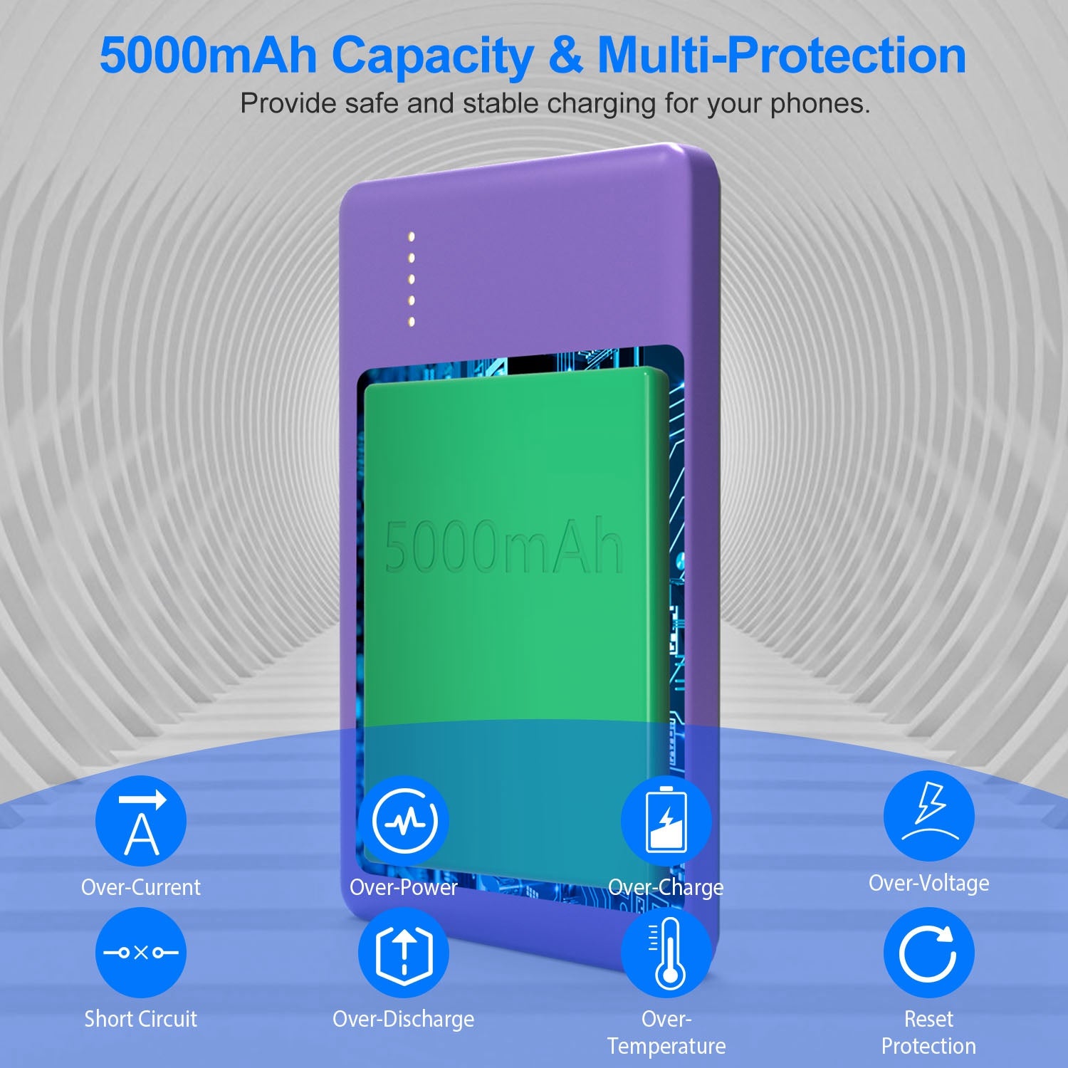 2 In 1 5000mAh 8MM Slim MagSafe Wireless Power Bank PD20W Magnetic Fast Charger Portable Phone Charger Fit For IOS Phone 15 14 13 12 Series And More - 5 - CJ