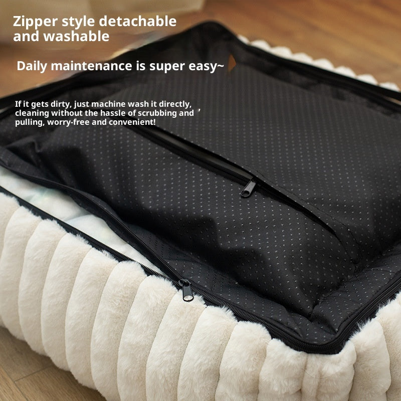 Large Kennel Removable Square Pet Bed - 0 - CJ