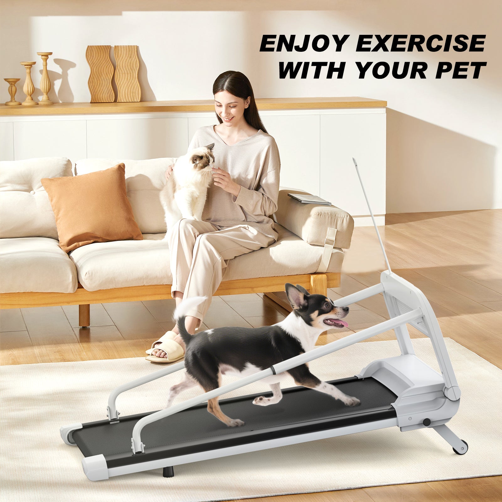 New Quiet Smart Pet Treadmill, Adjustable Speed, Perfect For Small Medium Dogs - 5 - CJ