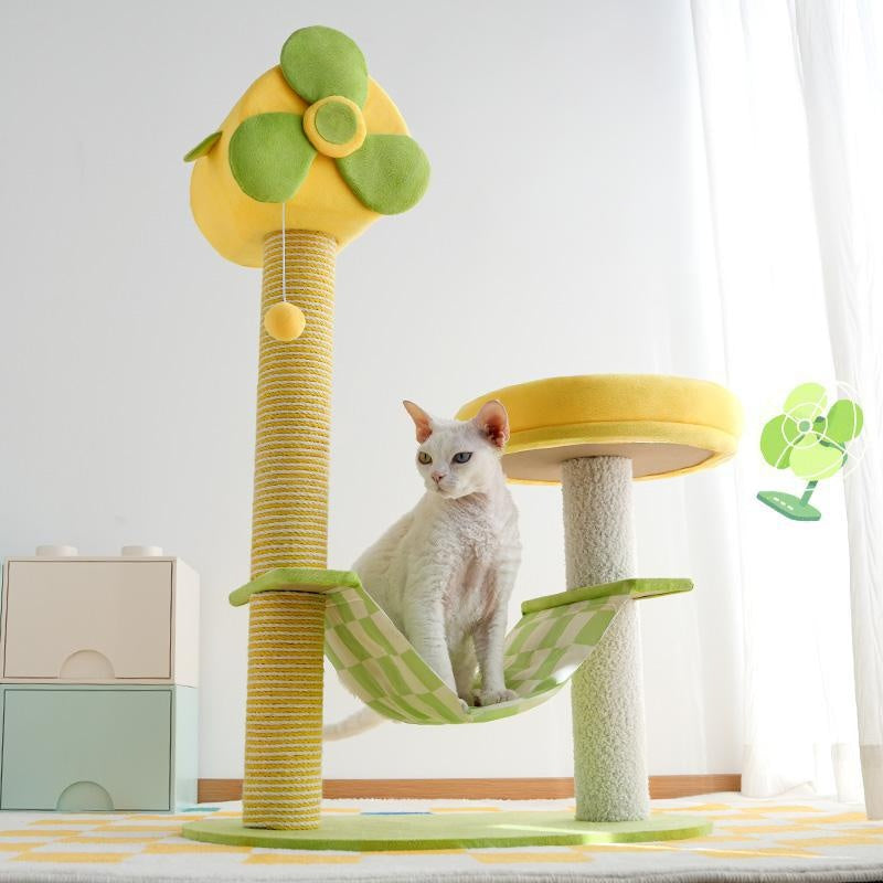 Cat Climbing Frames And Multi - level Cat Towers With Durable Scratching Posts, Comfortable And Fun Jumping Platforms, Hanging Toys, Viewing Perches, Removable Pet Gel Pads, And Hammocks - 5 - CJ