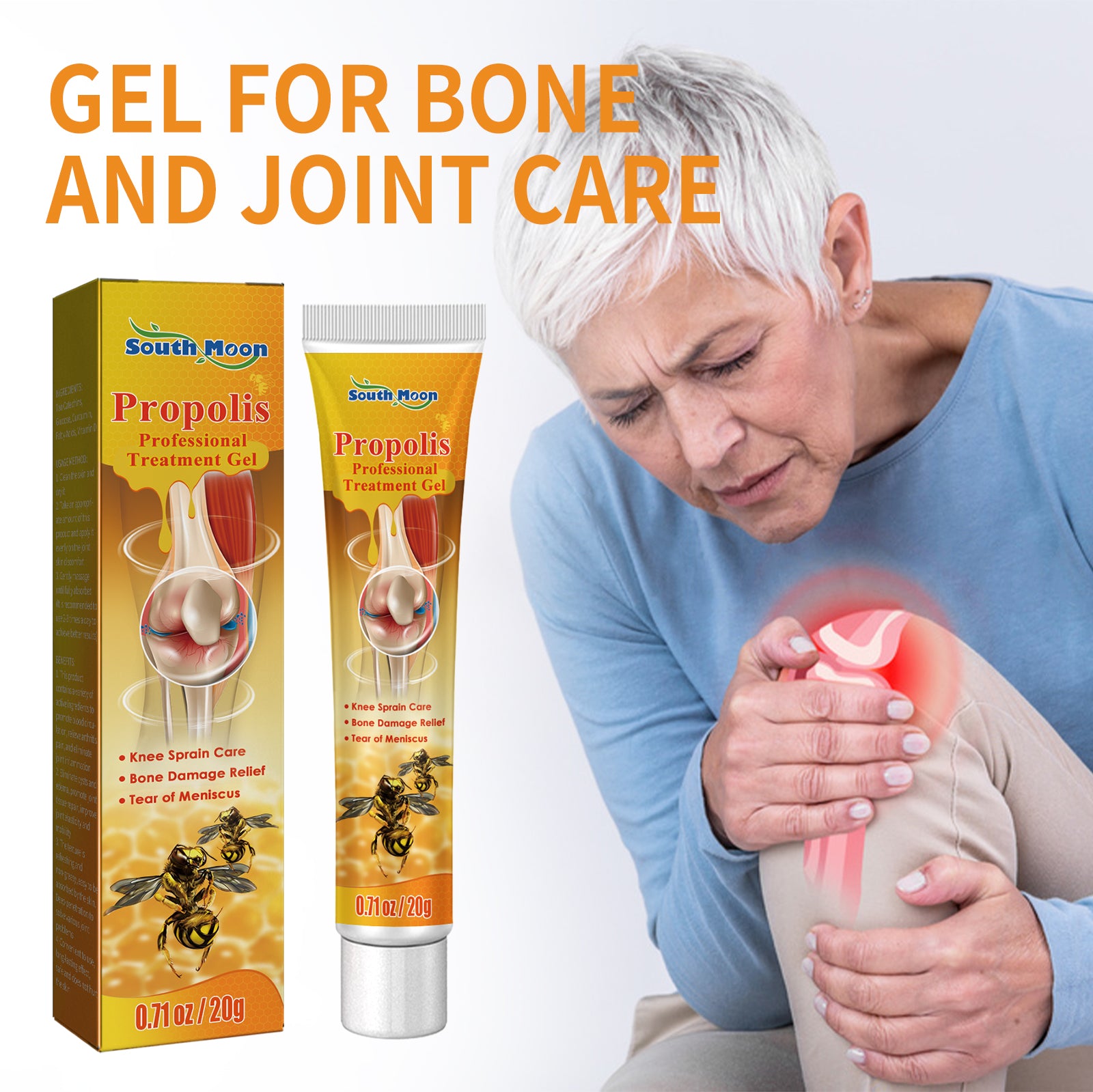 South Moon Joint Care Gel Body Massage Cream For Knee, Lumbar, Shoulder, Neck And Hamstring Pain Relief - 5 - CJ