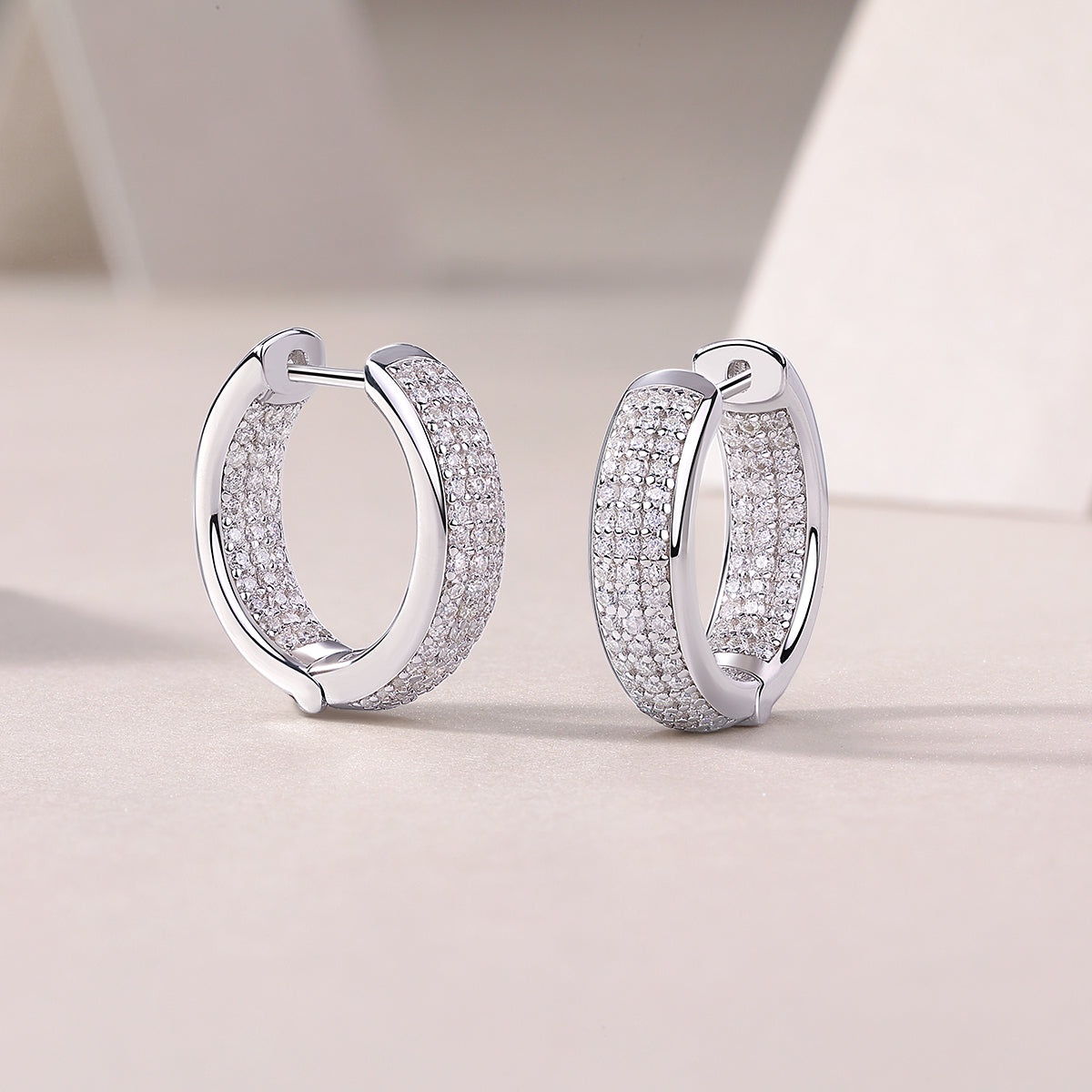 1Years - Fashionable Earrings And Stud Jewelry Set With Moissanite S925 Sterling Silver And Platinum - plated Diamonds Prohibit TikTok sales - 5 - cjdropshipping