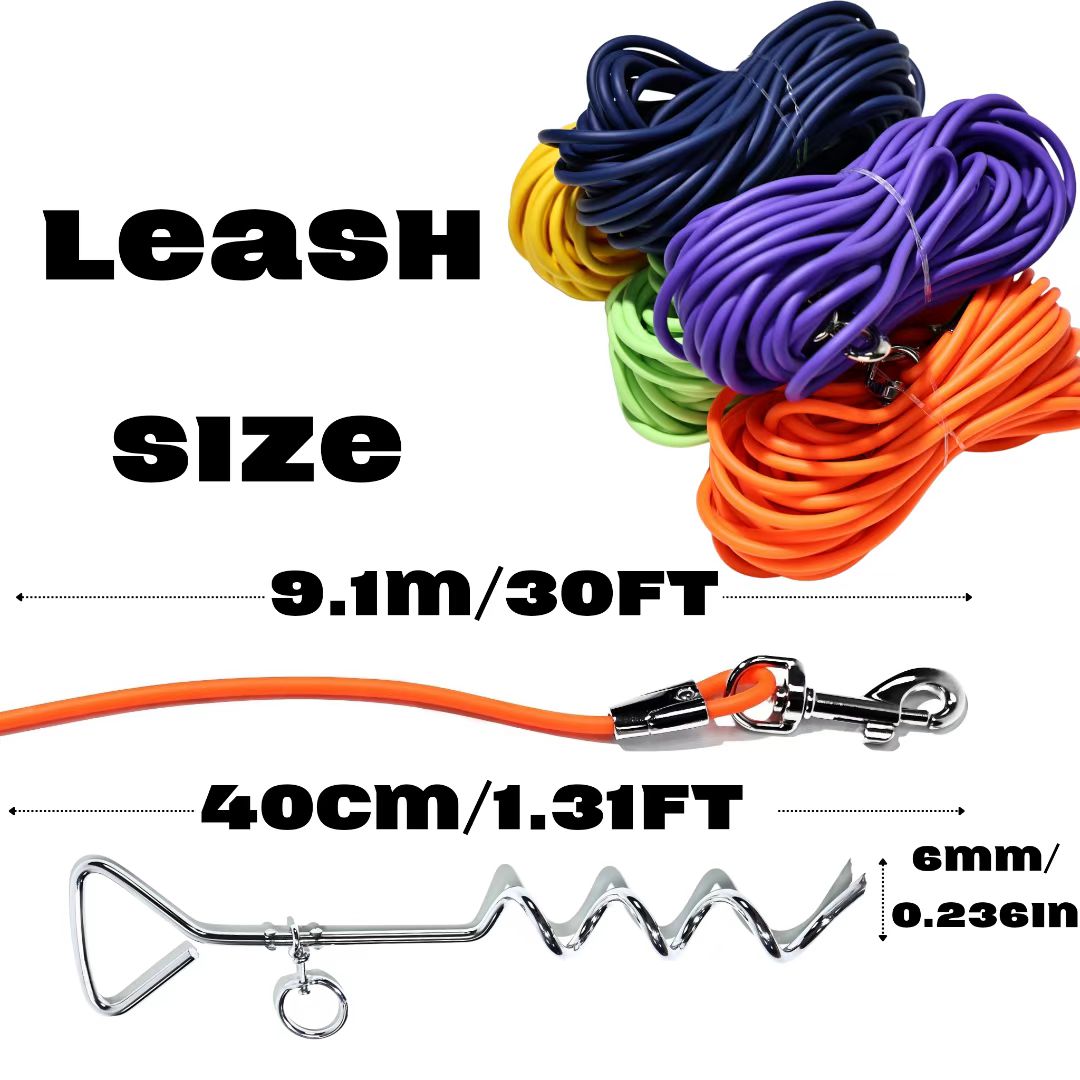 Ground Stake Fixed Dog Leash Allows Your Beloved Dog To Play More Freely - 5 - CJ