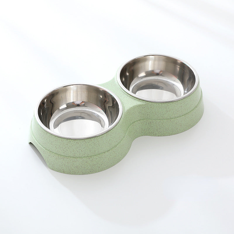 Double Pet Bowls Dog Food Water Feeder Stainless Steel Pet Drinking Dish Feeder Cat Puppy Feeding Supplies Small Dog Accessories - 5 - CJ