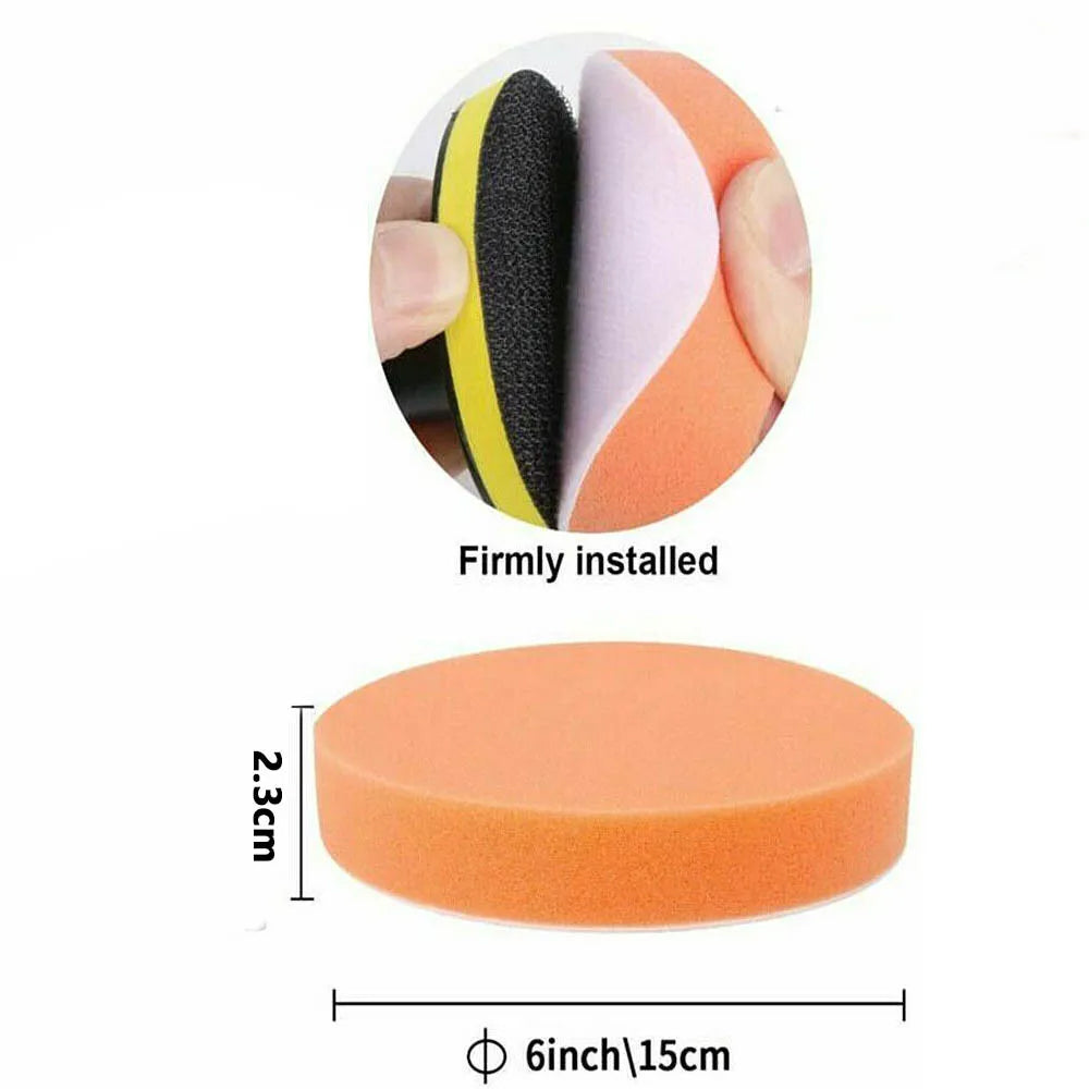 2000W Electric Polisher Car Sander Machine Kit Buffer Pad Sponge Polishing Waxer - 5 - CJ