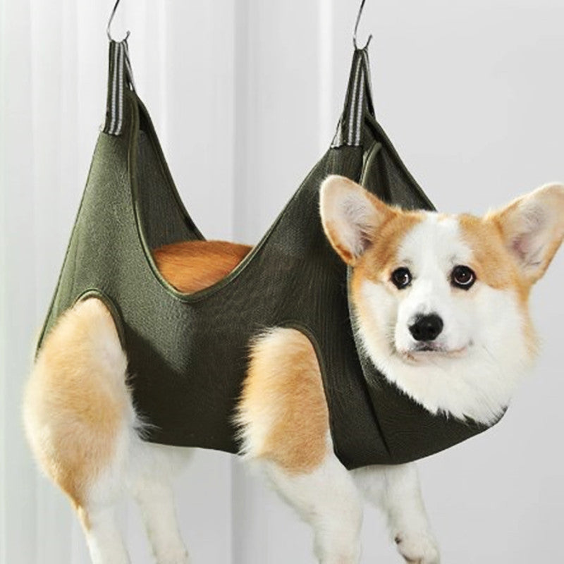 Pet Grooming Hammock Harness For Cats And Dogs, Cat Grooming Sling For Trimming Nail And Ear Care, Pet Hammock Restraint Bag - 5 - CJ