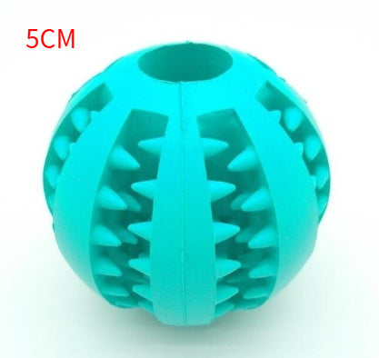 Pet Slow Feeder Dog Toy Cute Funny Rubber Dog Ball Toy - 0 - CJ - Sky Blue - 5cm - CJJJCWGY00661 - Sky Blue - 5cm