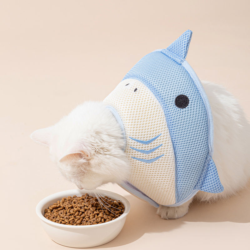 Soft Cat Recovery Collar Cat Cone Collar Nonwoven Fabric Elizabethan Collar Loops - Protective Wound Healing Specially Designed For Cats And Puppies - Easy To Eat And Drink - 5 - CJ