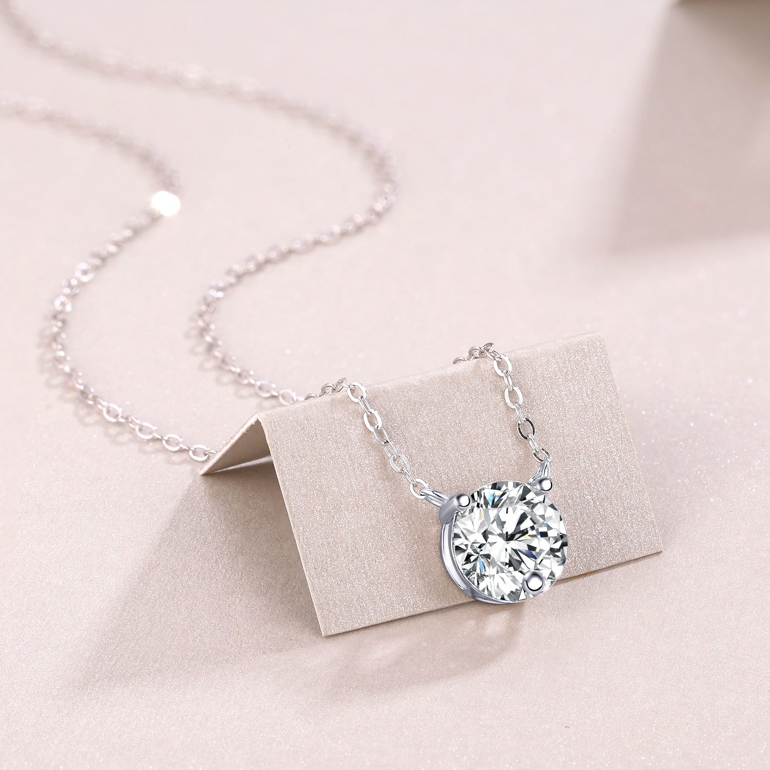 1Love Of Time - A Fashionable And Luxurious Diamond Jewelry Piece Set With 2 - carat Moissan Diamond S925 Sterling Silver And Platinum - plated Pendant Prohibit TikTok sales - 5 - cjdropshipping