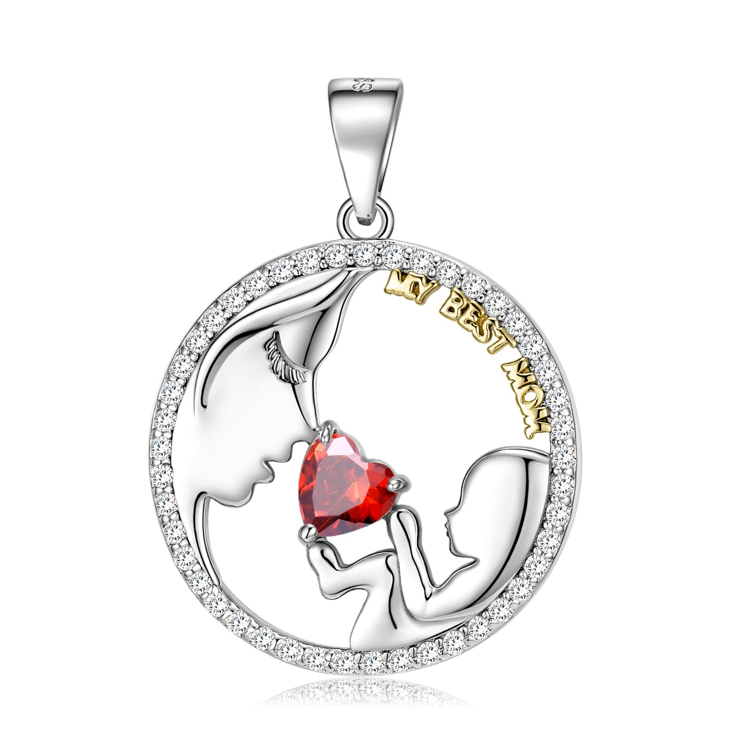 S925 Sterling Silver Mom&baby Necklace Mother's Day Series Ins Style Sweater Chain - 4 - https://x.com/titan_prim62775J - PNC00831 - CJJE1599731 - PNC00831