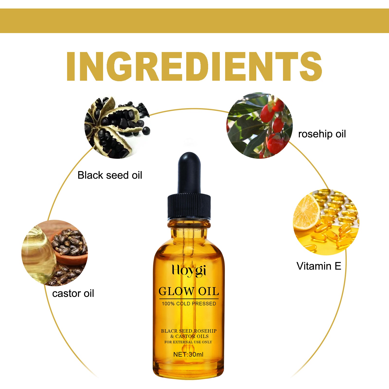 Hoygi Facial Essential Oil Hydrates, Moisturizes, Tightens And Lightens Fine Lines Eye Lines - 5 - CJ