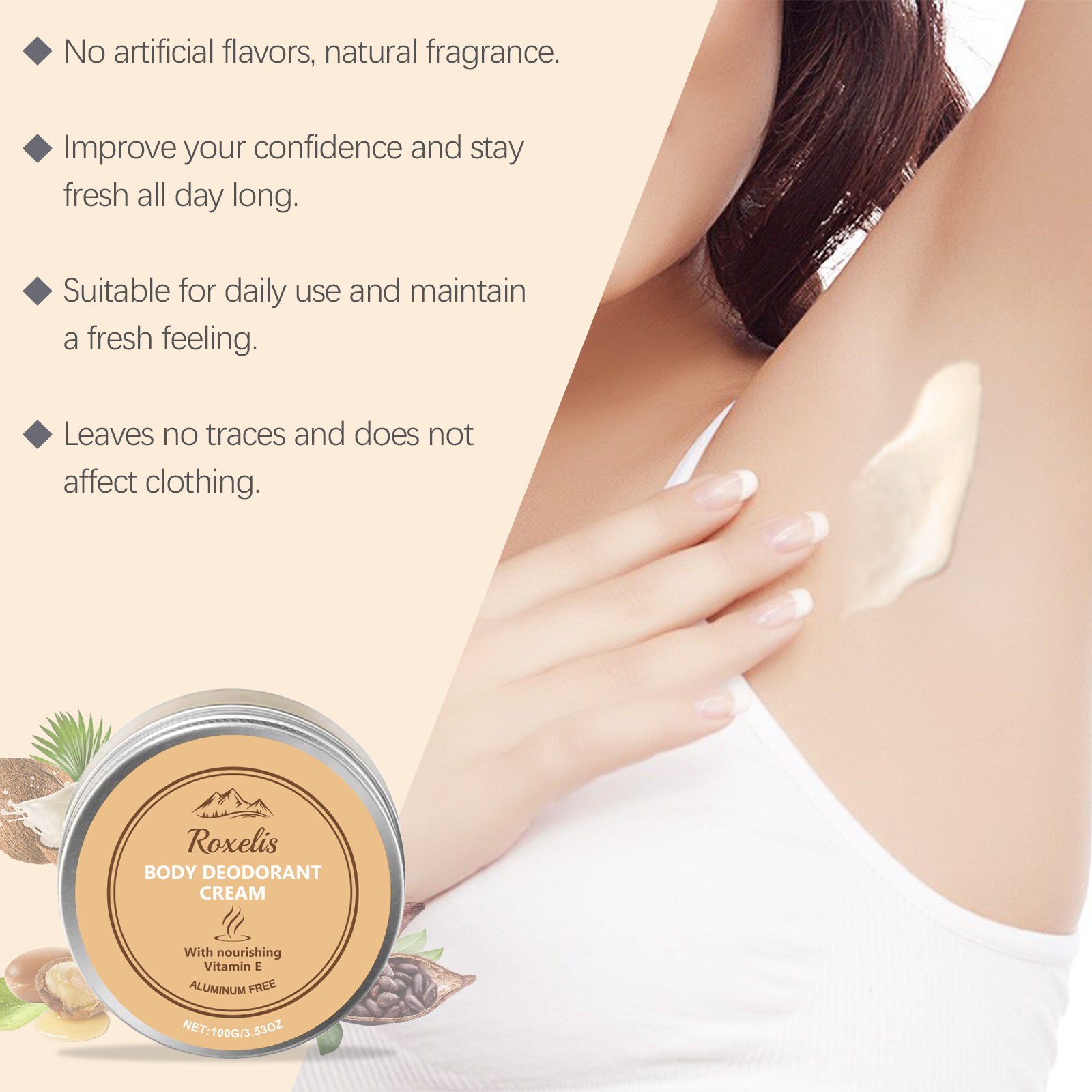 Roxelis Body Care Cream Gentle Formula Nourishes And Soothes Skin Refreshing And Non - Greasy Body Fragrance Retaining Care Cream - 5 - CJ