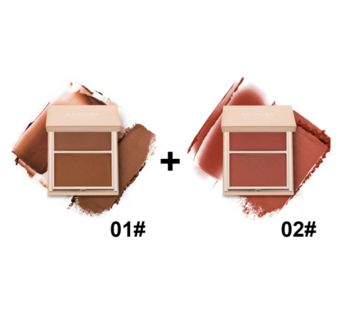 PHOFAY Double - Take Cream & Powder Blush Duo - 4 - CJ - 1PCS - Set3 - CJCZ204749109IR