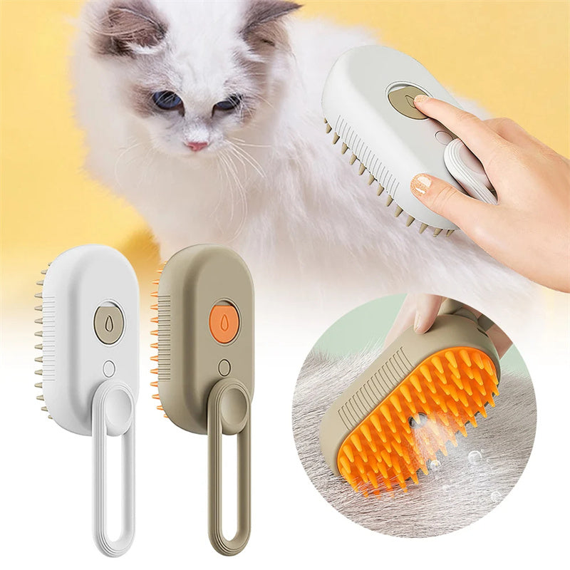 Cat Steam Brush Steamy Dog Brush 3 In 1 Electric Spray Cat Hair Brushes For Massage Pet Grooming Comb Hair Removal Combs Pet Products - 0 - CJ