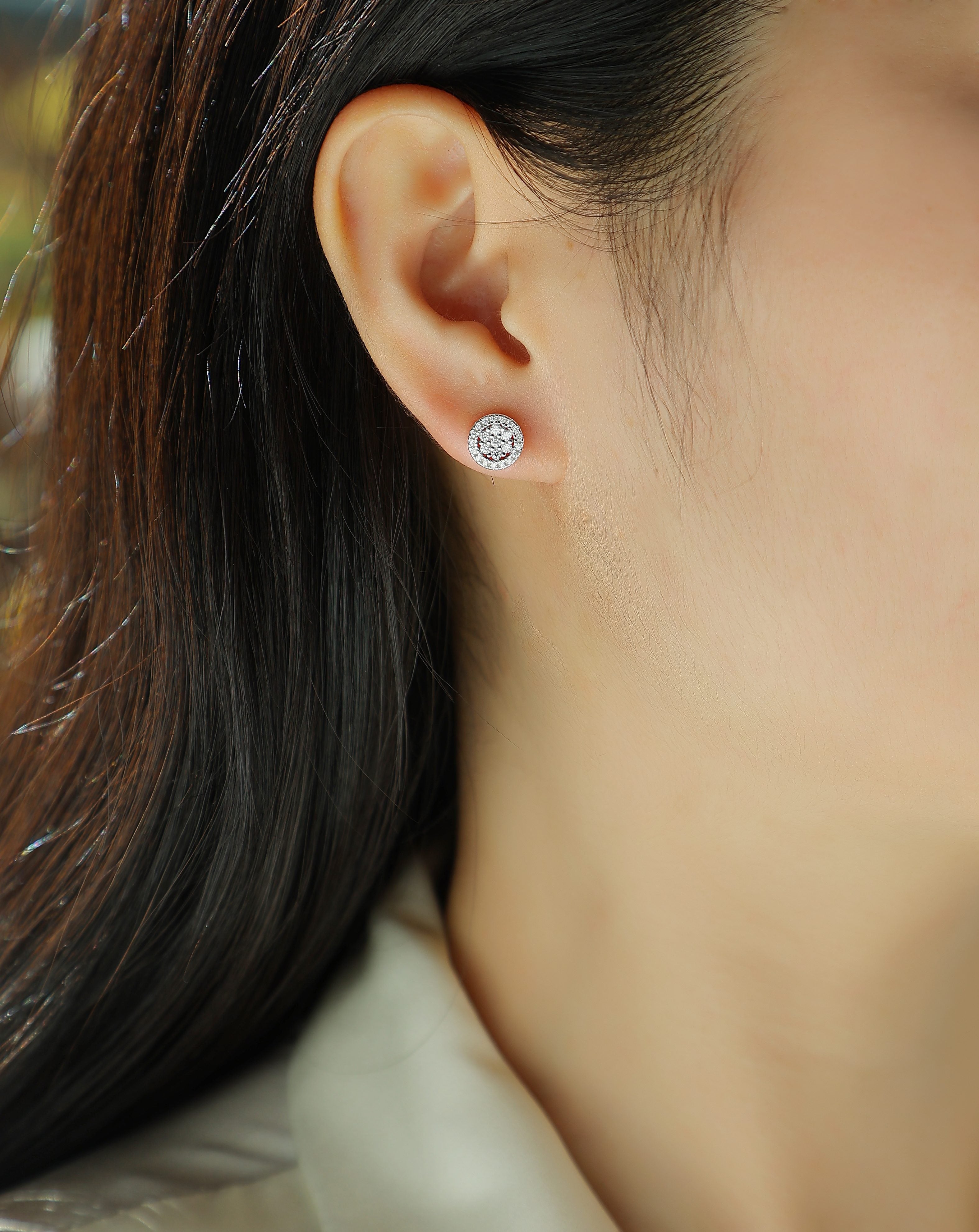 1Cosmic Conjecture - Fashionable And Luxurious Diamond Jewelry Set With Moissanite S925 Sterling Silver And Platinum - plated Stud Earrings Prohibit TikTok sales - 5 - cjdropshipping