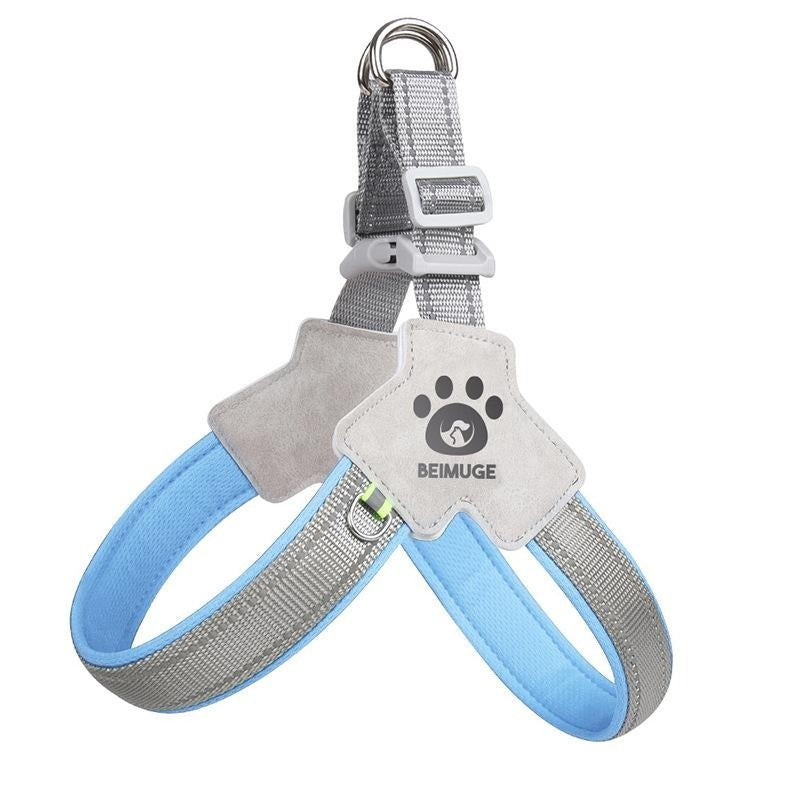 Pet Dog Cat Harness, Pet Harness With LeashSet, Adjustable Puppy Harness ComfortableReflective Easy Control Dog With Leather Leash,.No - Pull No Choke Pet Harness For TrainingWalking - 5 - CJ