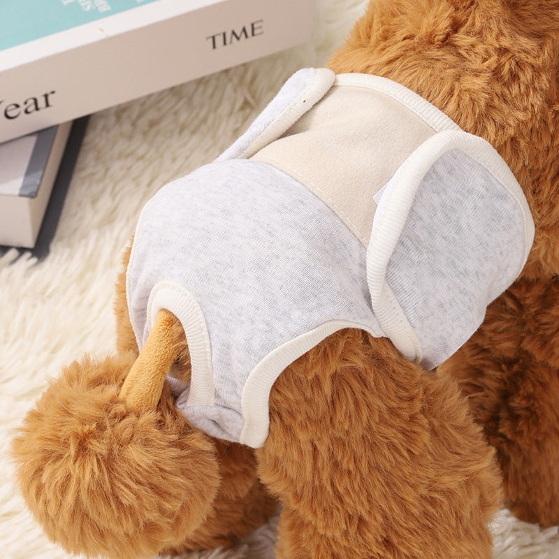 Dog Physical Safety Pants Comfortable Breathable Pure Cotton - 0 - CJ - Light Gray - XL Waist 34 40cm - CJGD176966920TG