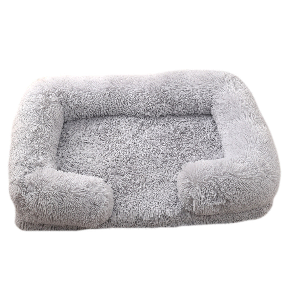 Plush Round Pet Bed Dog Bed Winter - 0 - CJ