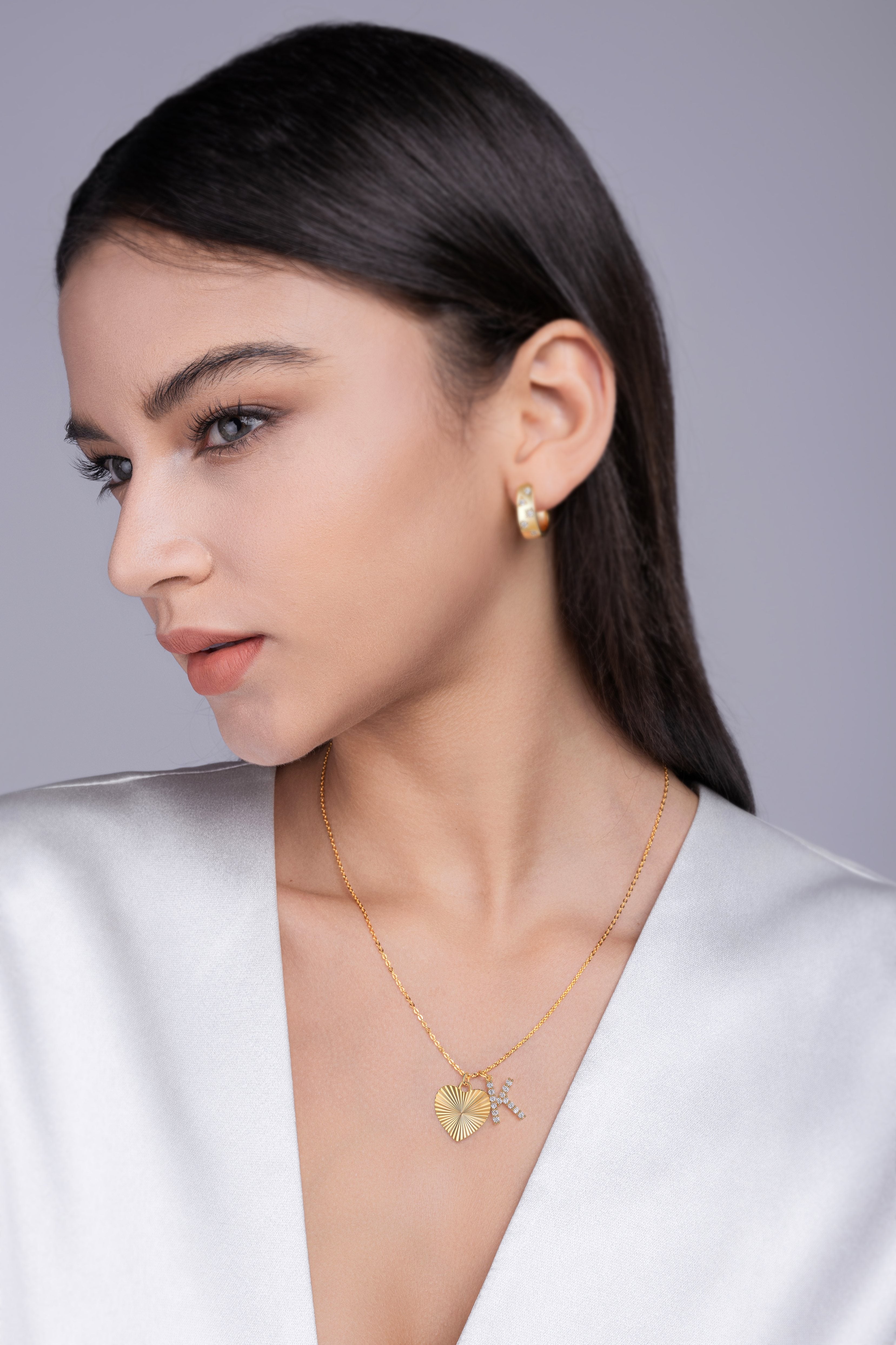 1Heart Secret - A Fashionable And Trendy Necklace Pendant Diamond Jewelry Necklace Set With 1 - carat Moissanite S925 Sterling Silver And Gold Plating Prohibit TikTok sales - 5 - cjdropshipping